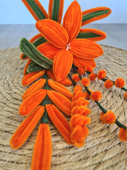 Chenilledraad Oranje