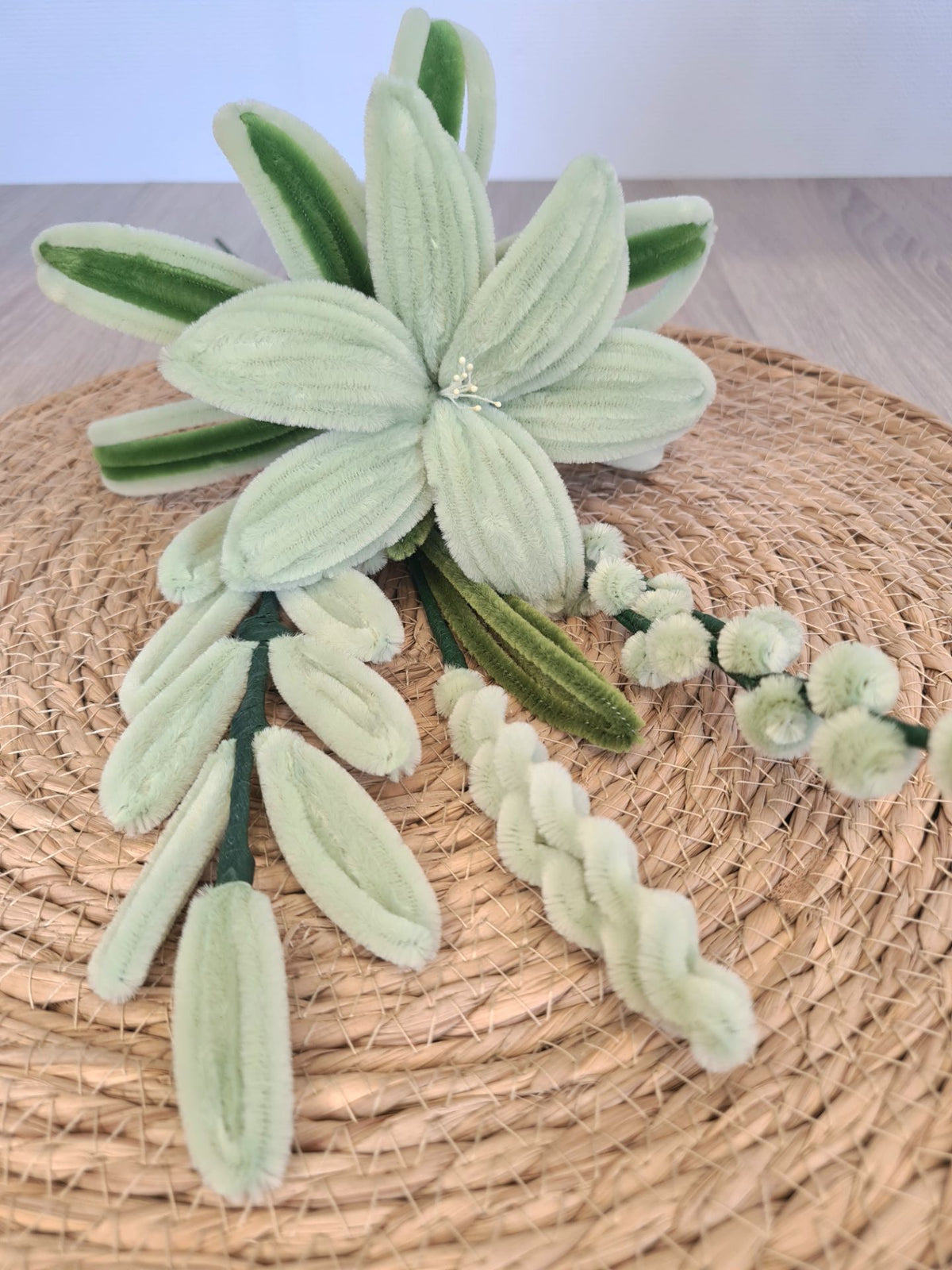 Chenilledraad Licht Groen