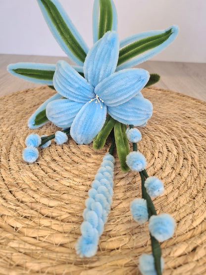 Chenilledraad Baby Blauw