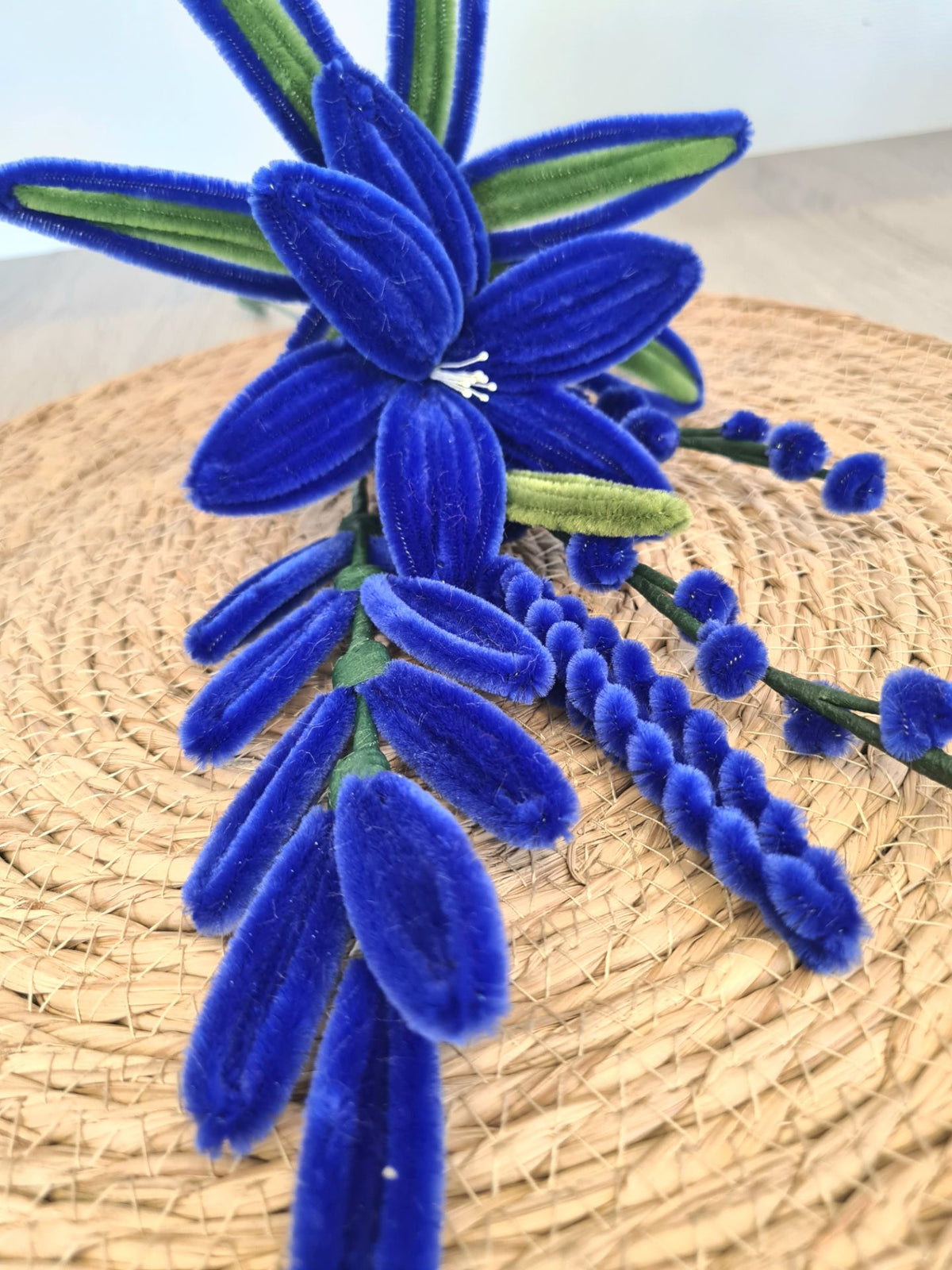 Chenilledraad Donker Blauw