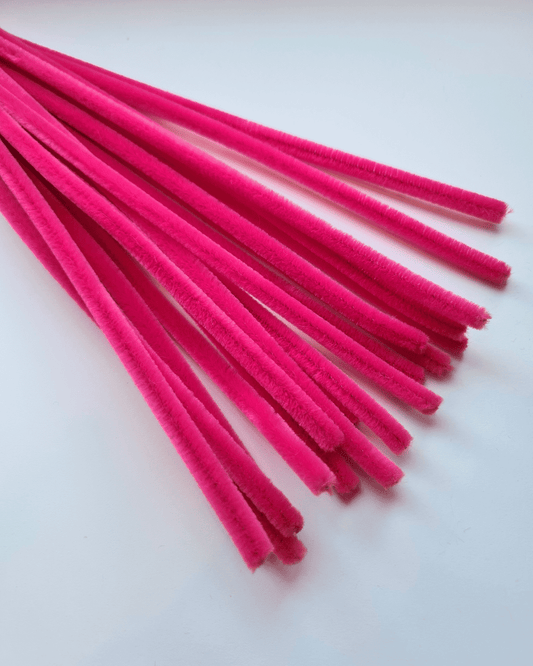 Chenilledraad Neon Roze